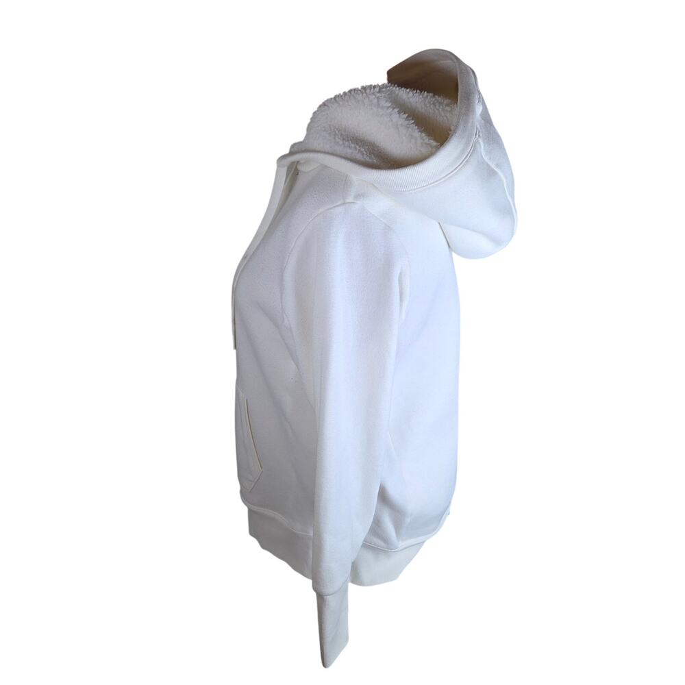 Alo Yoga Frost Faux Shearling Hoodie - Cream - Small - Picture 2 of 12